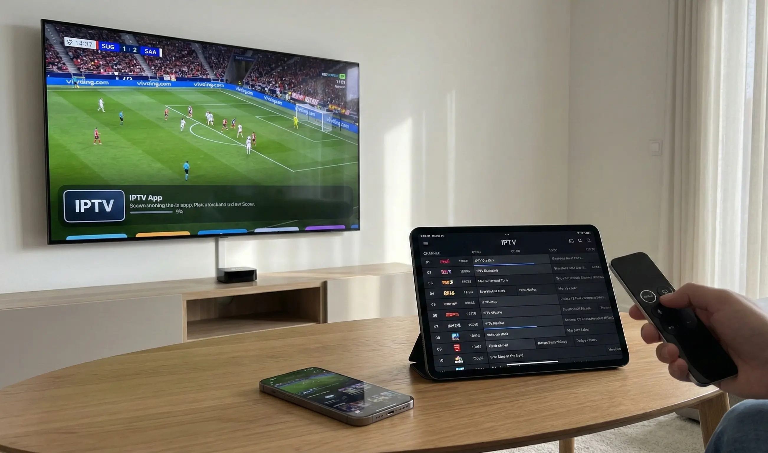 IPTV sur Apple TV et iPhone
